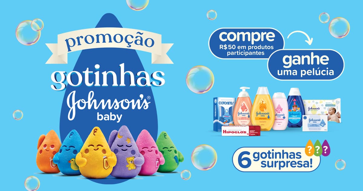 Participar da promoção| Promoção Gotinhas Johnson's Baby